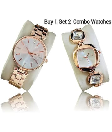 Trex Rose Gold Stainless Steel Analog Womens Watch