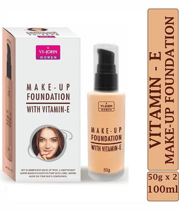 Vi-John Natural Liquid For All Skin Types Skin Fair Foundation Pack of 2