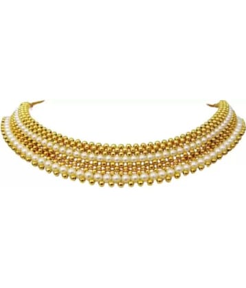 HEER COLLECTION - Gold Pearls Necklace ( Pack of 1 )