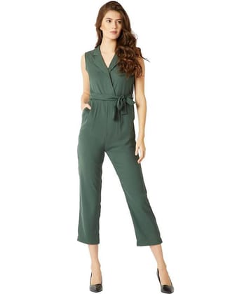 Miss Chase Green Crepe Jumpsuit