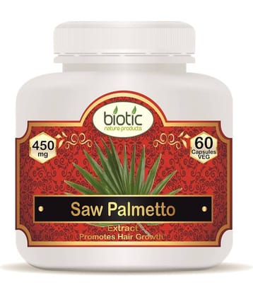 Biotic Saw Palmetto Extract 450mg High Strength Capsule 60 no.s