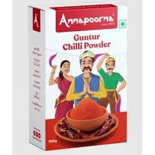 ANNAPOORNA GUNTUR CHILLI POWDER 100G B