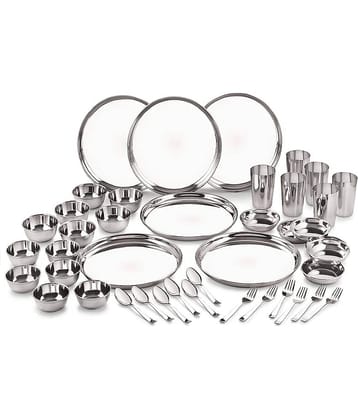 Neelam Stainless Steel Dinner Set of 42 Pieces