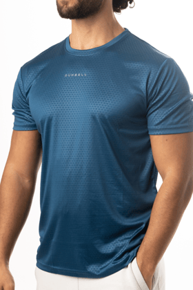 Raised Distinction Tees - Steel Blue-L