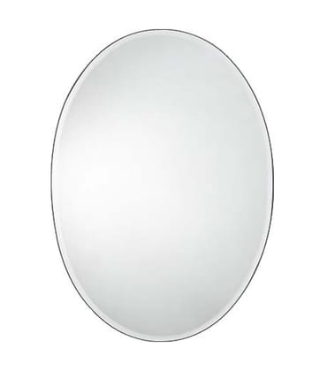 Oval Shaped Bevelled Mirror 18x24 Inches with 5mm Thickness