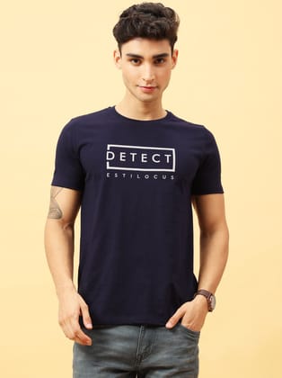 Detect Navy Blue T-Shirt-S