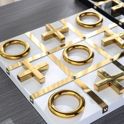 Tic Tac Decor Accent-WHITE / Without Stand