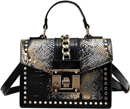 Gradient snake pattern bag women's one shoulder messenger hand-held small square bag