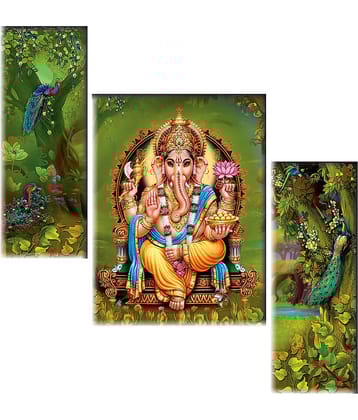 Saf Ganesha modern art MDF Painting Without Frame