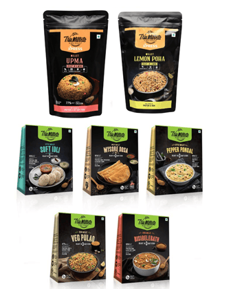 Trumillets Healthy Millet Instant Mix Breakfast Combo Pack of 7 (Veg Pulao, Masala Dosa, Soft Idli, Lemon Poha, Bisibelebath, Upma & Pepper Pongal)(5 Pack of 200 GRM, 2 Pack of 180 GRM) Trumillets Healthy Millet Instant Mix Breakfast Combo Pack of 7 (Veg Pulao, Masala Dosa, Soft Idli, Lemon Poha, Bisibelebath, Upma & Pepper Pongal)(5 Pack of 200 GRM, 2 Pack of 180 GRM)