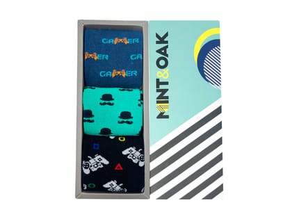 Giftbox of 3 - Happy Feet Club Socks For Men