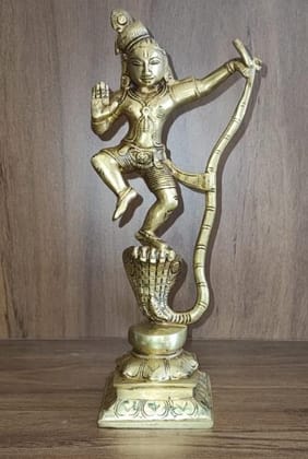 BRASS KALINGA KRISHNA IDOL BRASS KALINGA KRISHNA IDOL