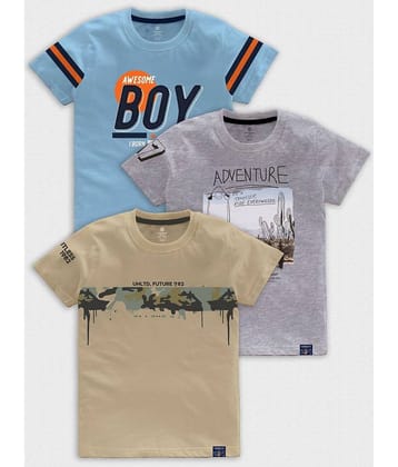 CODEZ Pack of 2 Boys Cotton Blend T-Shirt ( Multicolor )