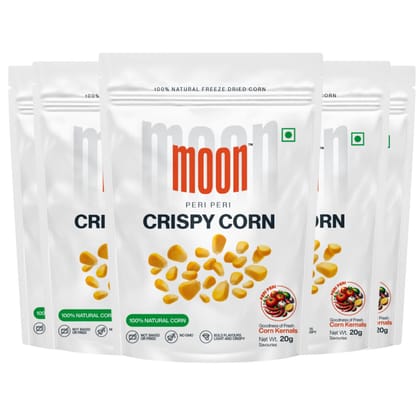 Moon Peri Peri Crispy Corn, 20 gm - Pack of 5 Moon Peri Peri Crispy Corn, 20 gm - Pack of 5