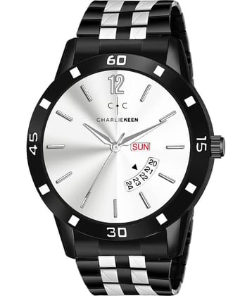 CHARLIEKEEN Black Metal Analog Men's Watch