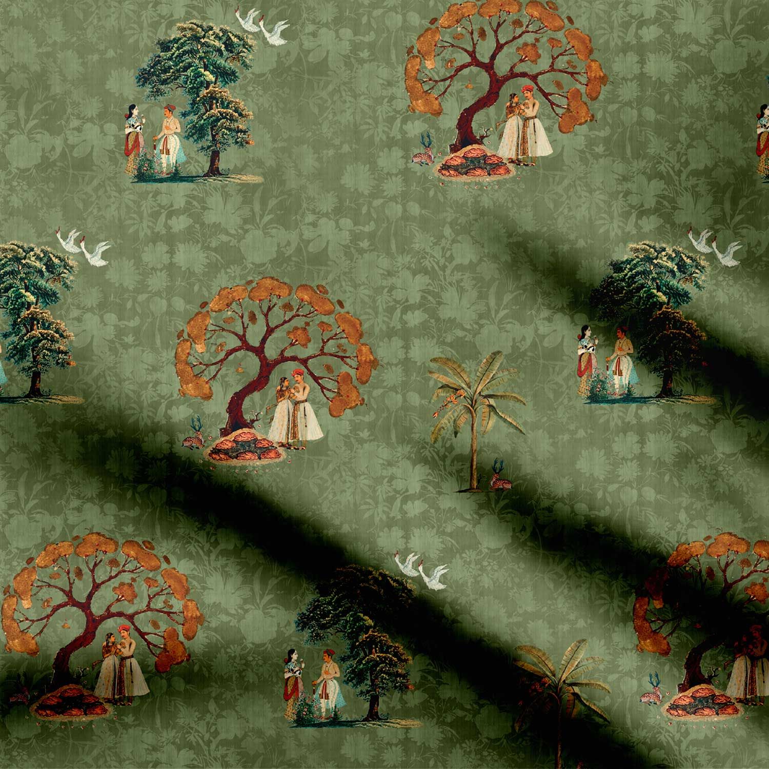Men by the Trees-Cotton