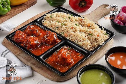Manchurian + fried rice