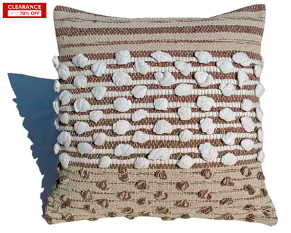 16" Designer Cushion Cover -Beads-16 x 16 inches