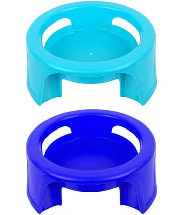 FIT4CHEF Blue Polypropylene Matka Stand ( Pack of 2 )