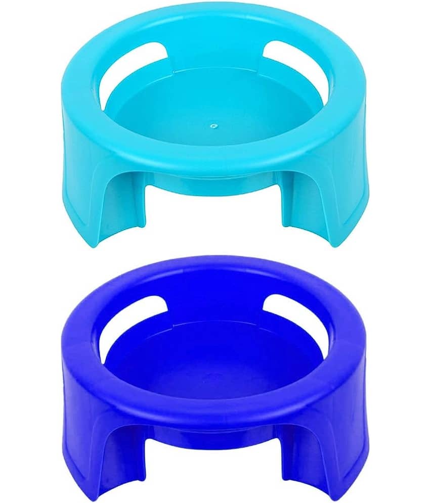FIT4CHEF Blue Polypropylene Matka Stand ( Pack of 2 )