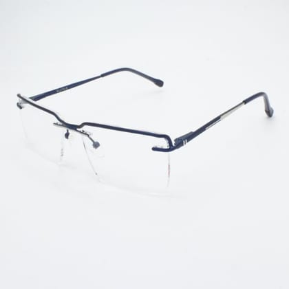 Lensoz Elite X Luxe Rimless Rectangle - Narrow - Master Blue