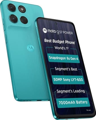 Motorola G57 Power (Fluidity, 8GB RAM, 128GB Storage) | Snapdragon 6s Gen 4 Processor | 6.72" FHD+ Display | 50MP LYT-600 + 8MP Ultrawide | 8MP Selfie Camera | 7000mAh Battery, 33W TurboPower | IP64 Motorola G57 Power (Fluidity, 8GB RAM, 128GB Storage) |