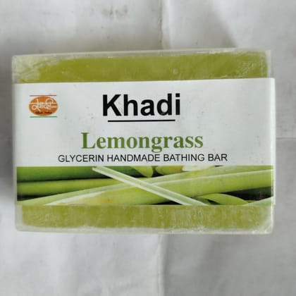 Khadi Lemongrass Glycerin handmade bathing bar 