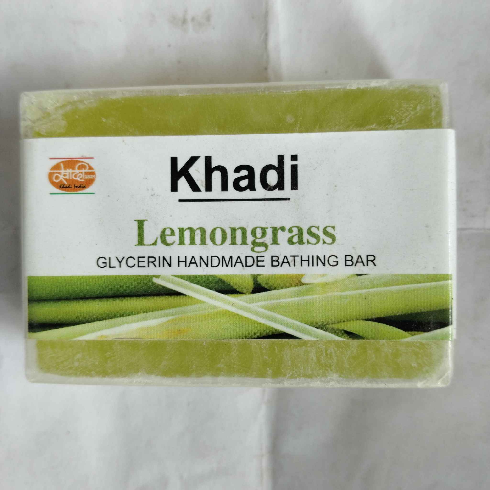 Khadi Lemongrass Glycerin handmade bathing bar 