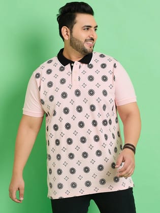 Men Plus Size Kanifing Printed Polo Tshirt - 4XL Men Plus Size Kanifing Printed Polo Tshirt - 4XL