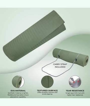 Aivin Green Foam Yoga Mat ( Pack of 1 )