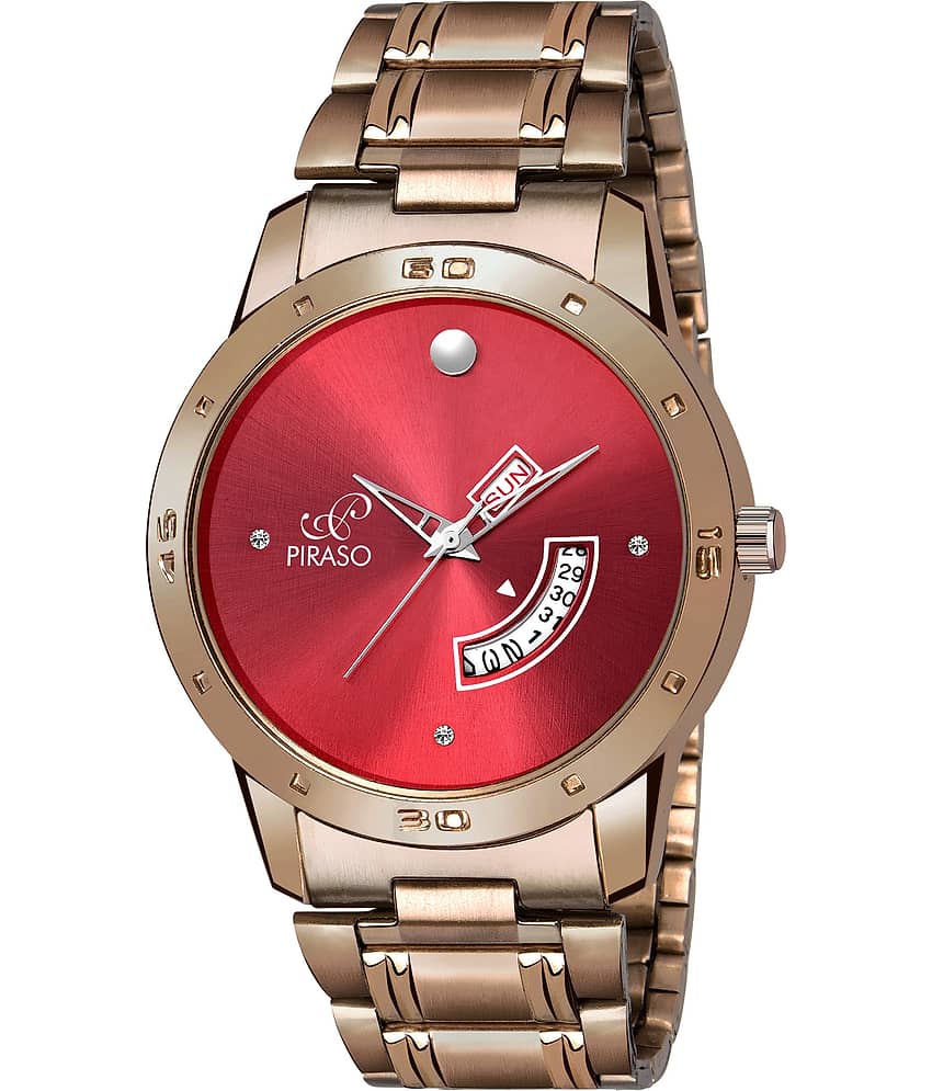 PIRASO Brown Stainless Steel Analog Men's Watch