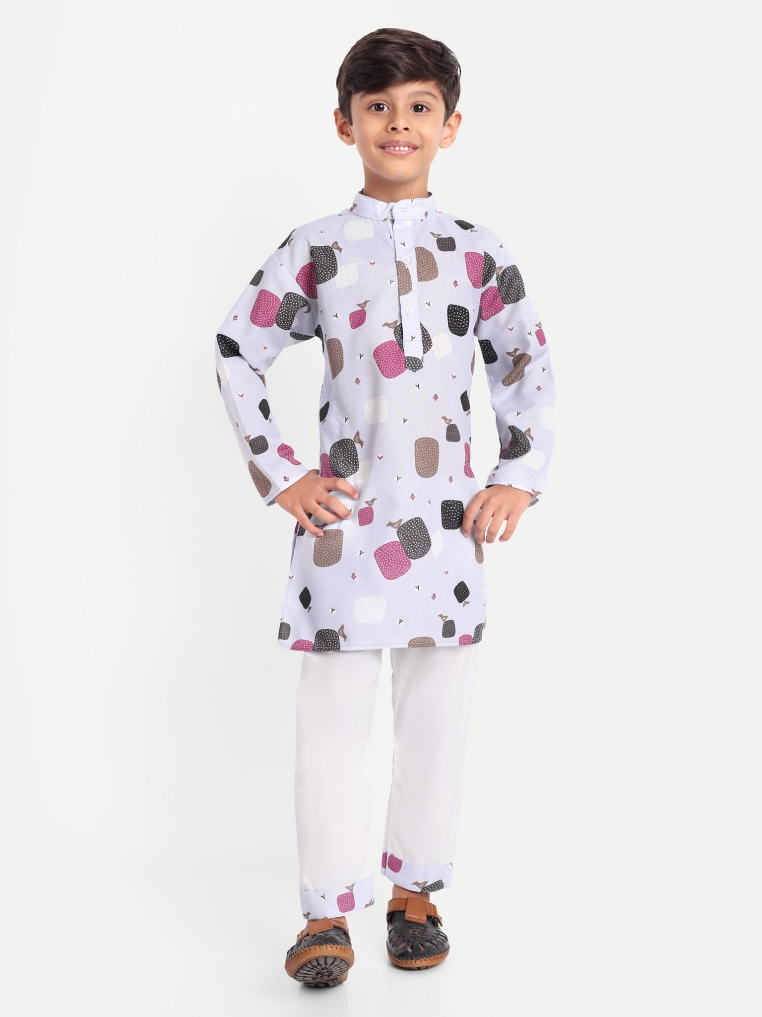 Kurta Pyjama Set _ Multicolor