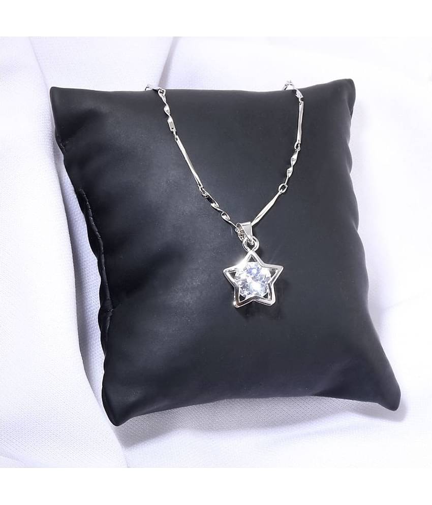Silver Shine - Silver Pendant ( Pack of 1 )
