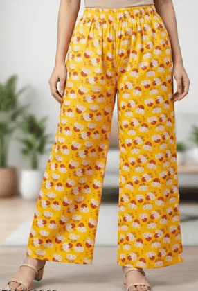 Dsmit Collection Trandy yellow color printed Palazzo Dsmit Collection Trandy yellow color printed Palazzo