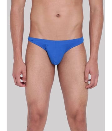 La Intimo Pack of 1 Cotton Blend Bikini For Men's ( Blue )