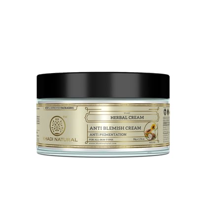 Khadi Natural Herbal Anti Blemish Cream - 50gm Khadi Natural Herbal Anti Blemish Cream - 50gm