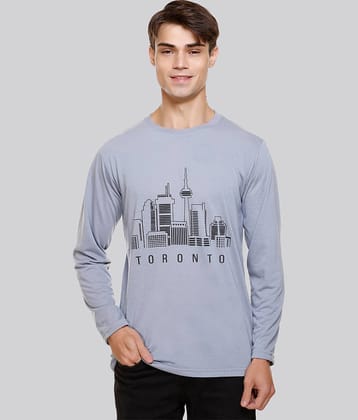 HVBK Pack of 1 Cotton Blend Regular Fit Men's T-Shirt ( Blue )