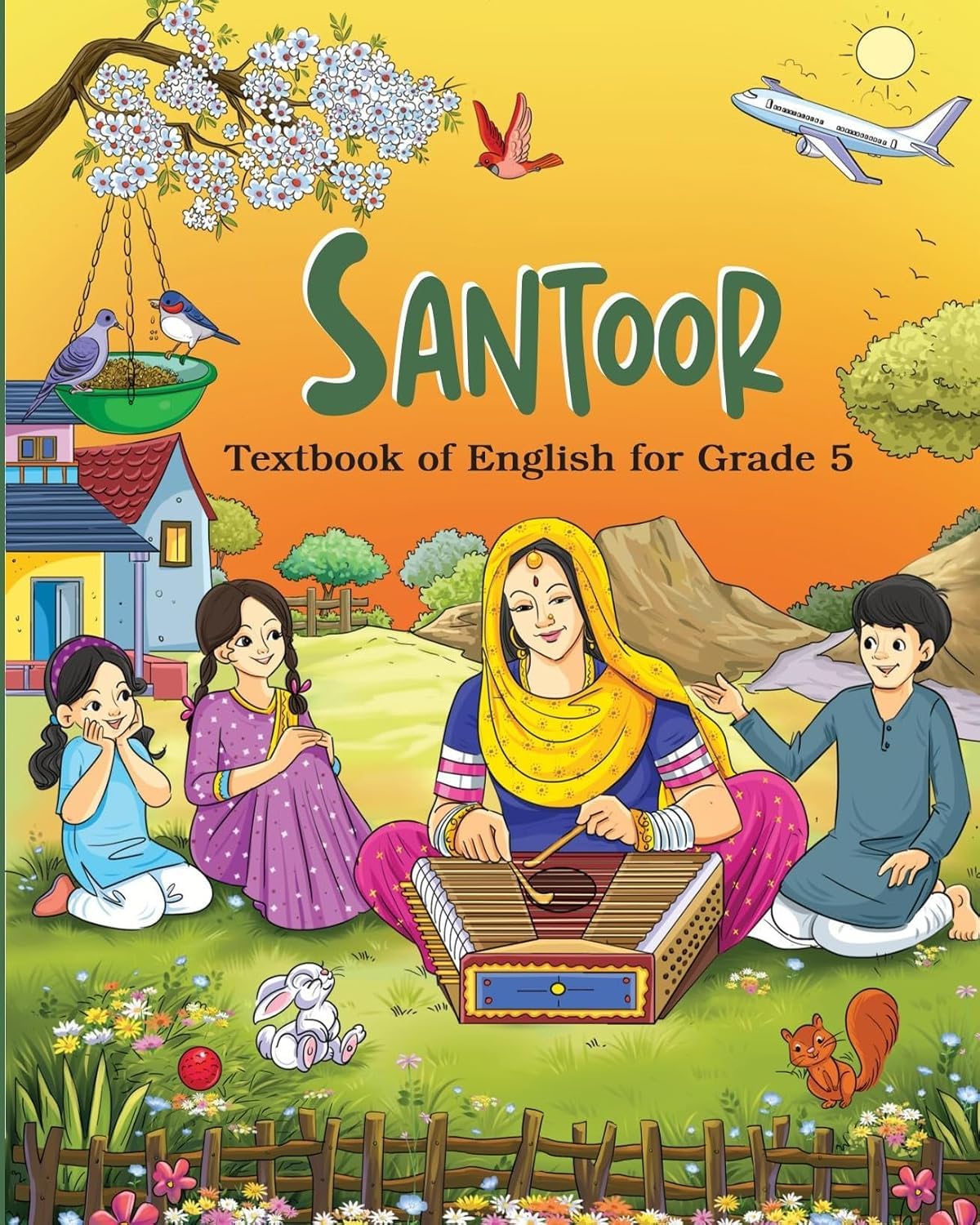 Santoor Textbook of English for Grade 5, Educational Book with Colourful Illustrations [Paperback] [Oct 30, 2024] National Council of Educational Research and Training