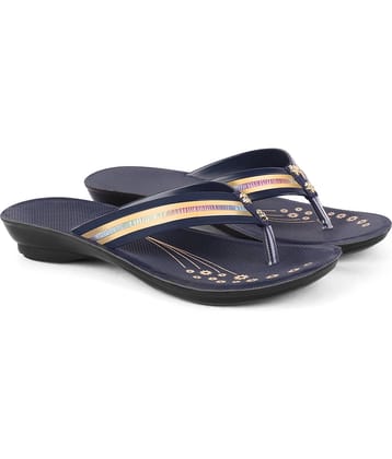 PENNEN Blue Women's Thong Flip Flop