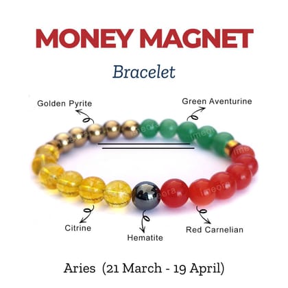 Certified Money Magnet Bracelet By Zodiac Signs-Aries