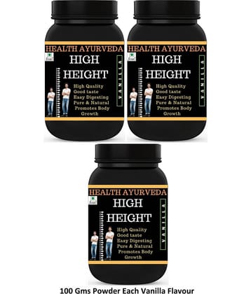 Health Ayurveda High Height Vanilla Flavour Powder 300 Gm Pack of 3