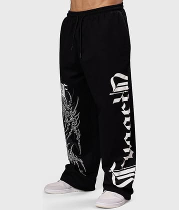 Fuaark Black Cotton Men's Sports Trackpants ( Pack of 1 )