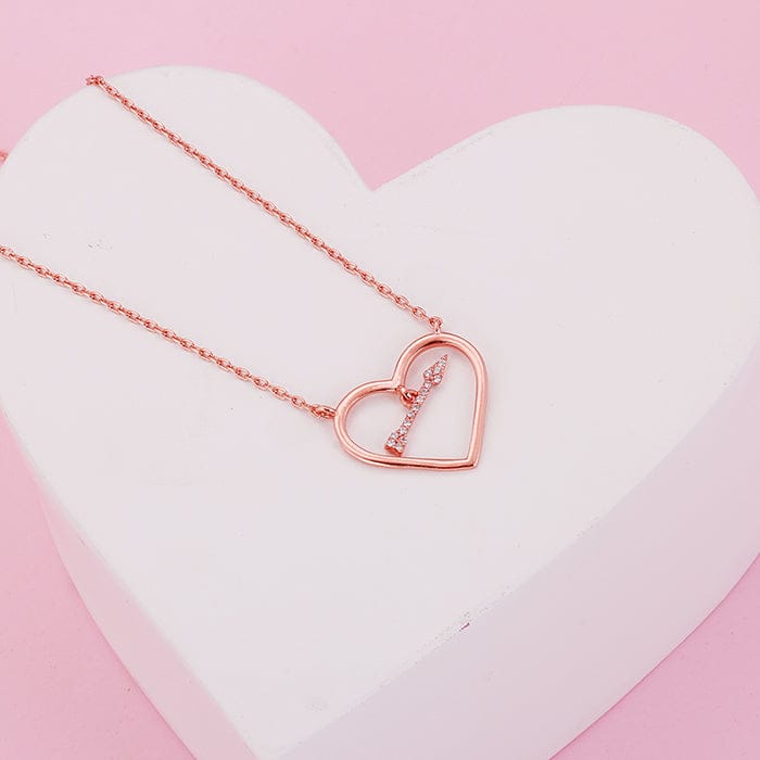 Rose Gold Heartstrings Necklace