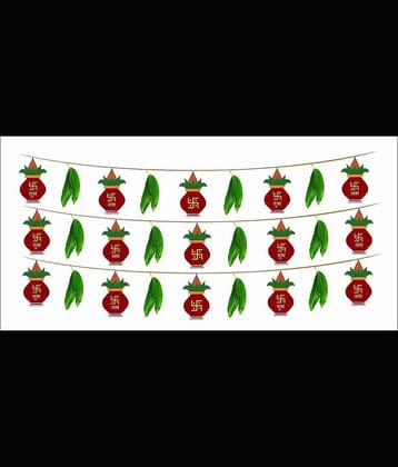 Decor Villa DIWALI TORAN Festive Sticker ( 15 x 91 cms )
