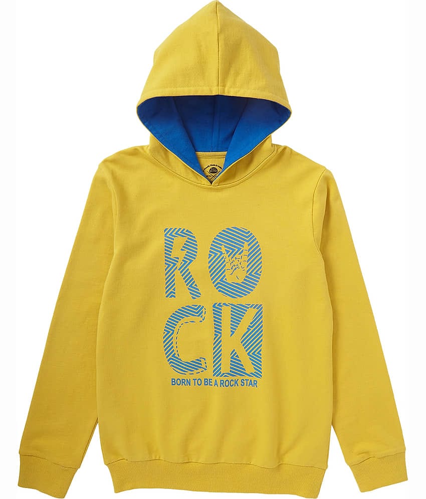 Cub Mcpaws Pack of 1 Boys Cotton Sweatshirt ( Yellow )