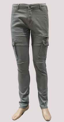 Mens Six Pocket Green Cargo Pant-CARGO-09-5 GRN / Green / 32