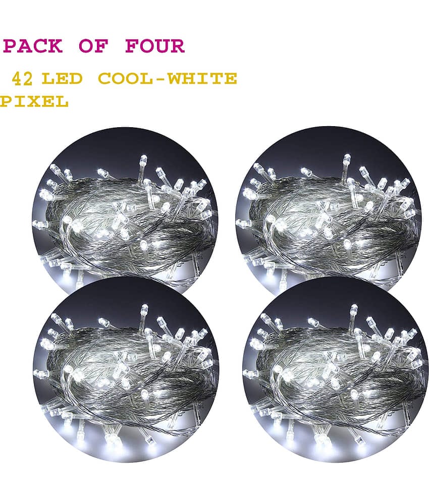 MIRADH - White 10Mtr String Light ( Pack of 4 )