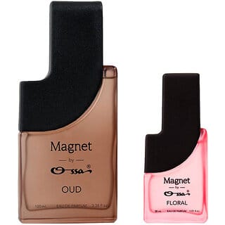 Ossa Magnet Oud 100ml, Magnet Floral 30ml Unisex Eau De Parfum Long Lasting Perfume Combo for Men And Women (Pack Of 2)