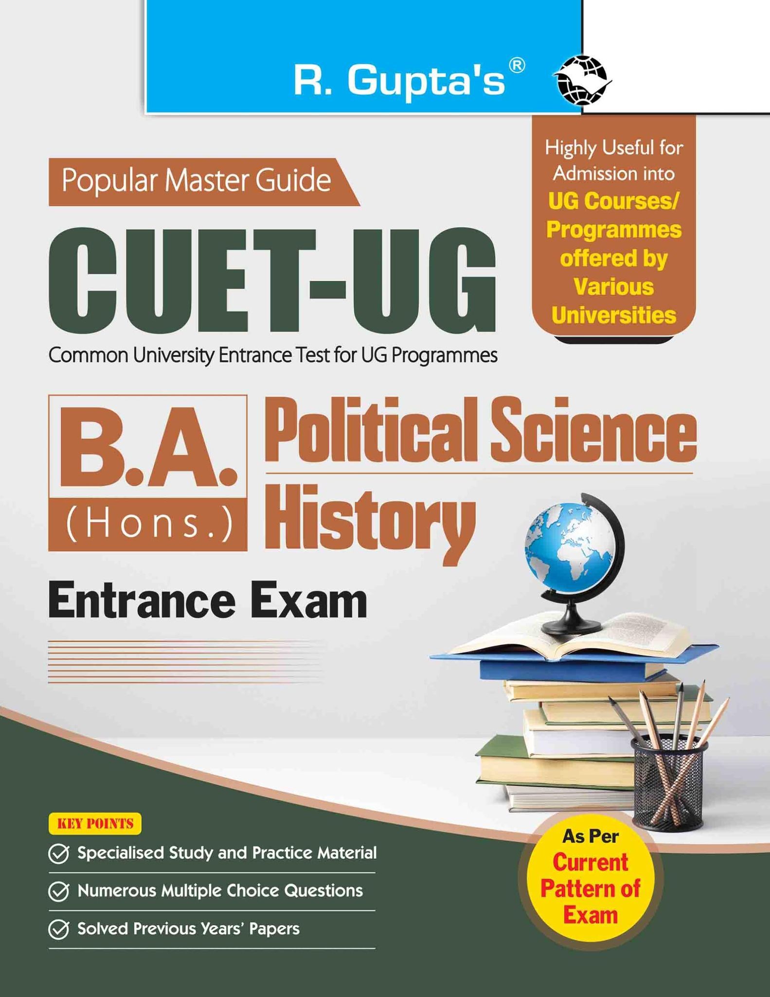 CUET-UG: B.A. (Hons.) Political Science/History Entrance Exam Guide [Paperback] [Oct 13, 2025] RPH Editorial Board