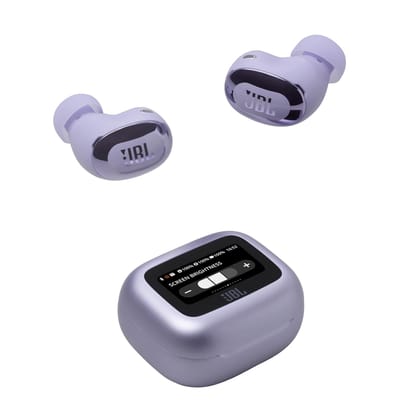 JBL Live Buds 3 TWS, Hi-Res Audio True ANC Earbuds, Smart Case with Touch Display, Personi-Fi 3.0- Purple